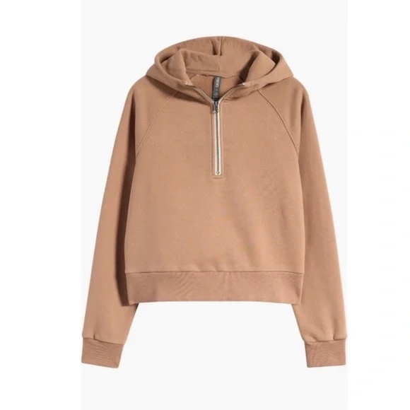 Vuori Women’s Restore half zip hoodie sweatshirt Tan S - Picture 7 of 7